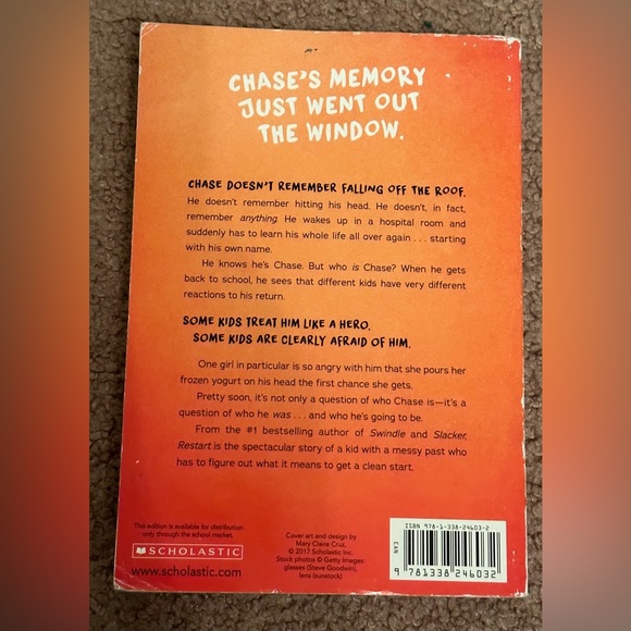 Set of 2 Books by Gordon Korman “Restart” New York Times Bestseller Ages 10-12 - Picture 10 of 15